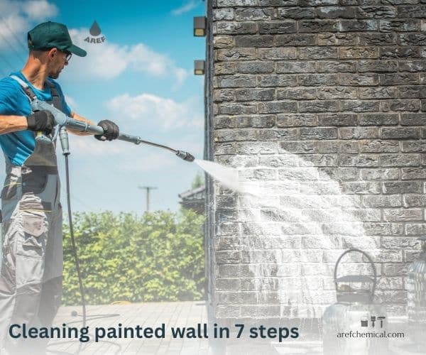 Cleaning painted wall in 7 steps