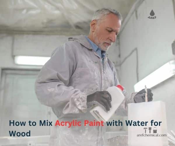 How do you mix acrylic paint with water for wood?