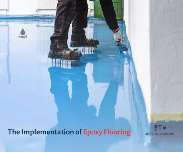 Implementation of epoxy flooring