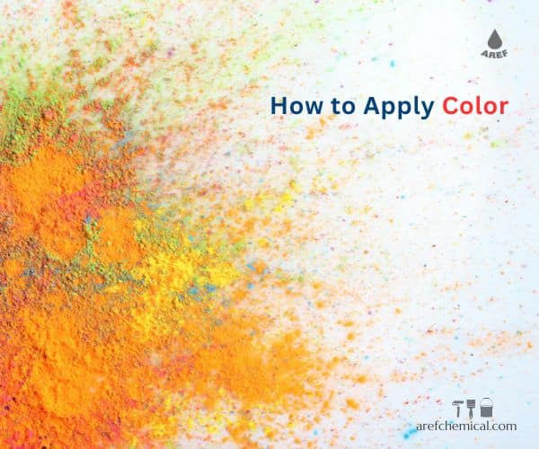 Teaching how to apply color