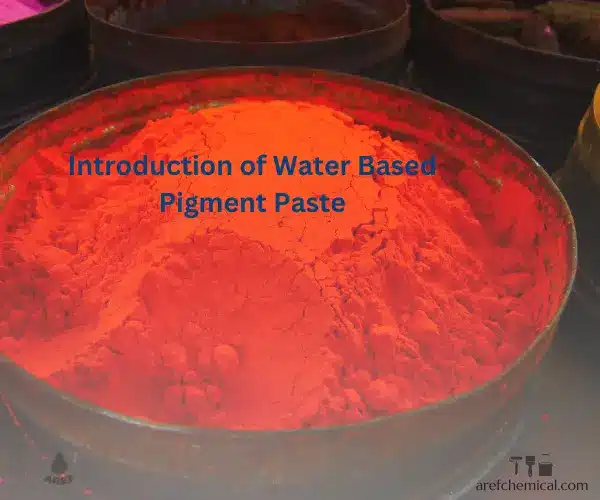 Water based pigment paste