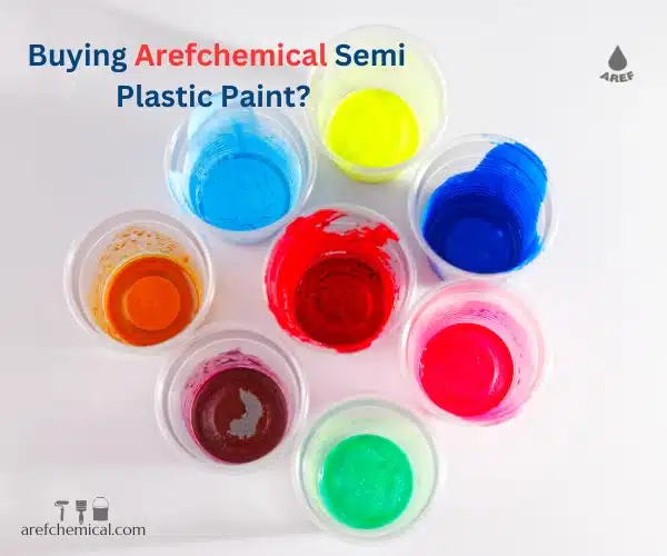 Arefchemical semi plastic paint