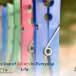 The use of colors in everyday life